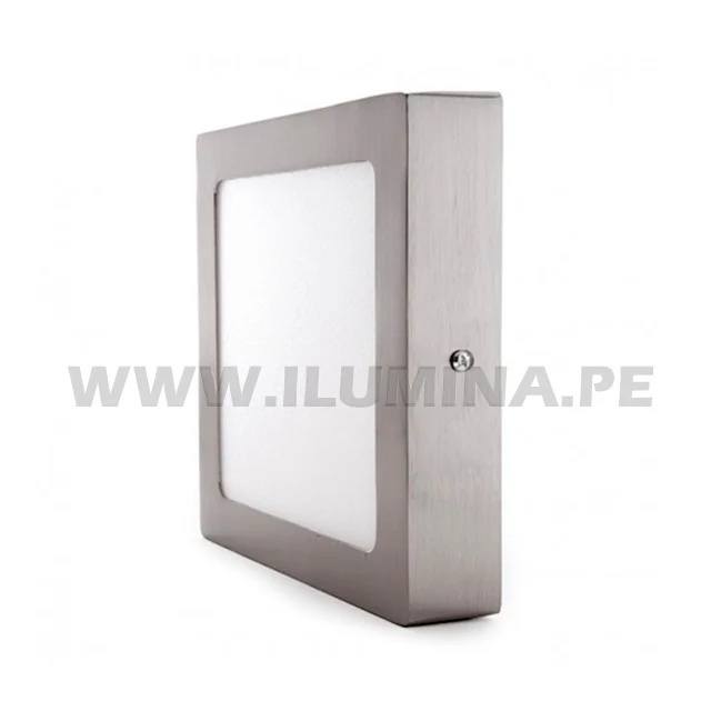 PANEL PLATEADO LED CUADRADO 18W ADOSABLE SIMPLE LUZ CÁLIDA 3000K - Image 6