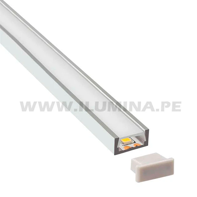 PERFIL DE ALUMINIO 2.00MTS ADOSABLE PARA CINTA LED - Image 11