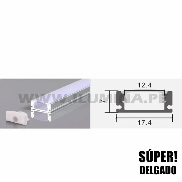 PERFIL DE ALUMINIO 2.00MTS ADOSABLE PARA CINTA LED - Image 16
