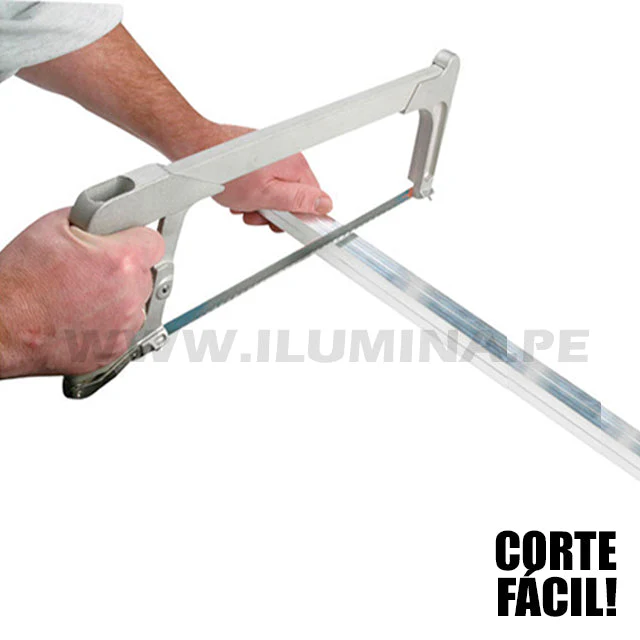 PERFIL DE ALUMINIO 2.00MTS EMPOTRABLE PARA CINTA LED - Image 11