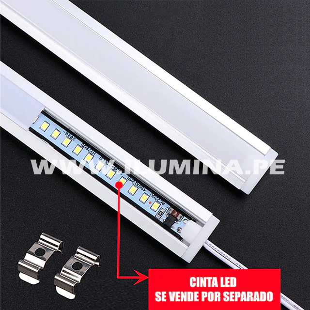 PERFIL DE ALUMINIO 3.00MTS ADOSABLE PARA CINTA LED - Image 7