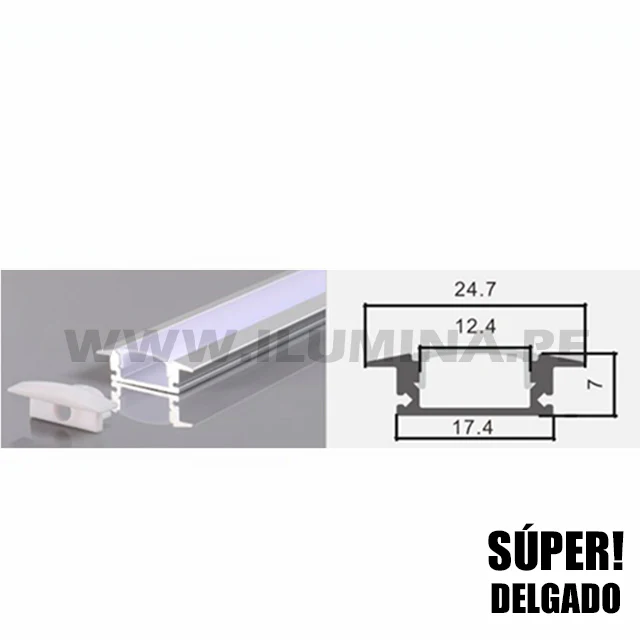PERFIL DE ALUMINIO 3.00MTS EMPOTRABLE PARA CINTA LED - Image 14