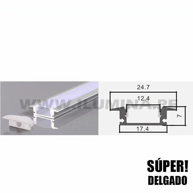 PERFIL ESQUINERO DE ALUMINIO 2.00MTS ADOSABLE PARA CINTA LED - Image 14