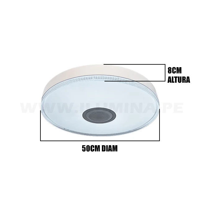 PLAFÓN LED 36W PATRICIA WHITE PARLANTE BLUETOOTH + CONTROL REMOTO - Image 4