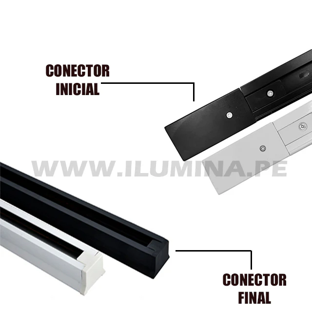 RIEL DE ALUMINIO PROFESIONAL 1.00 METROS NEGRO - PESADO - Image 5