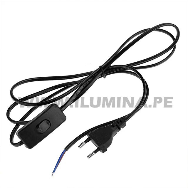 SET INTERRUPTOR CABLE LÁMPARA DE MESA NEGRO - Image 4