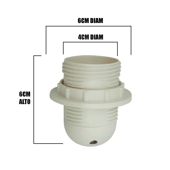 SOCKET IMPORTADO PARA LÁMPARA E27 BLANCO - Image 5