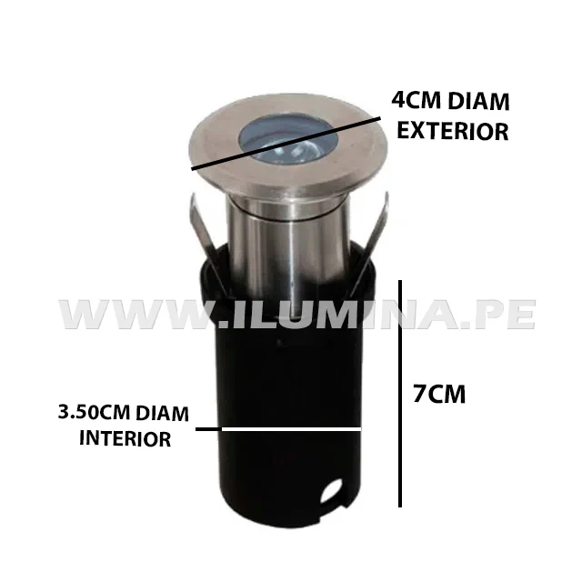 SPOT EMPOTRABLE DE PISO 1W LED LUZ CÁLIDA 3000K - Image 7