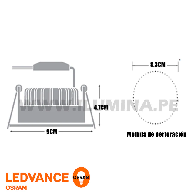 SPOT LED INTEGRADO 10W OSRAM - Image 3