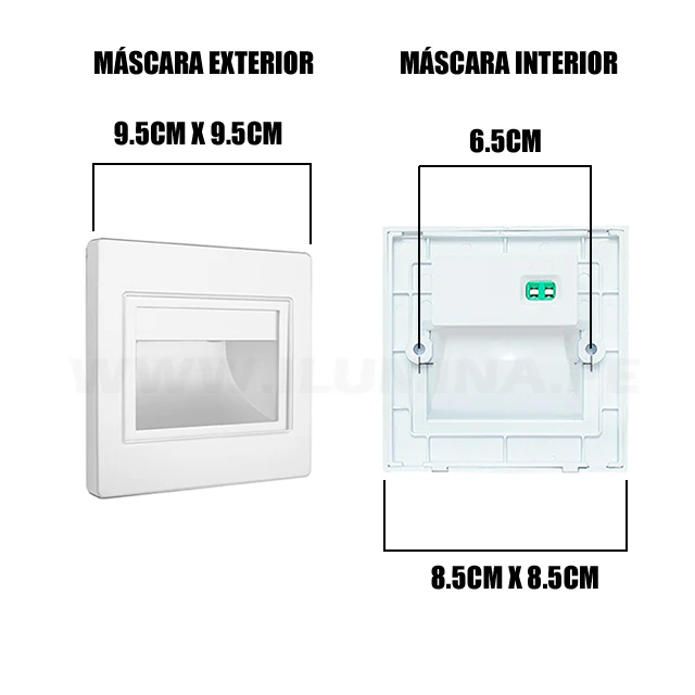 SPOT LUZ GUÍA DE PASO DE ESCALERA BLANCO SÚPER SLIM LED 1.5W - Image 8