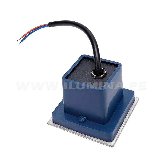 SPOT LUZ GUÍA DE PASO DE ESCALERA CUADRADO GRANDE CON REJILLA 3W LUZ CÁLIDA - Image 6