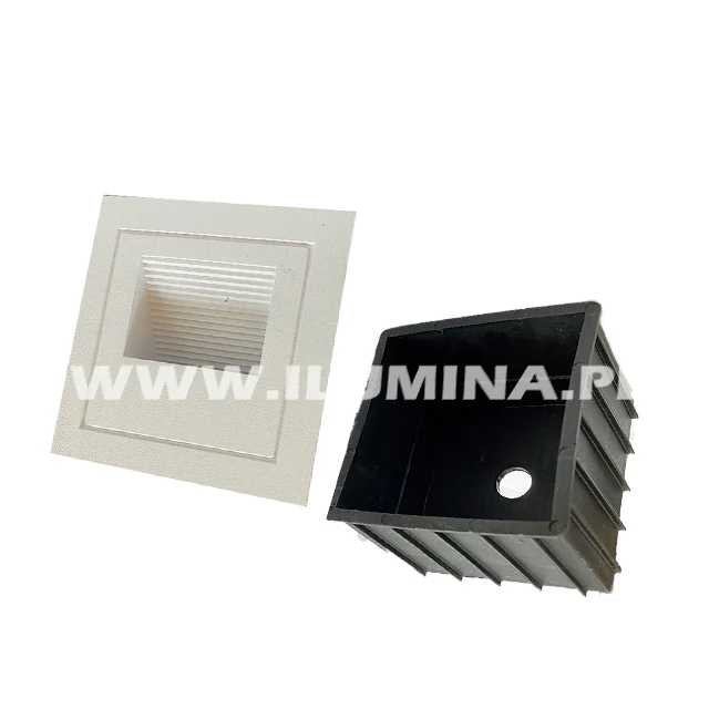 SPOT LUZ GUÍA DE PASO DE ESCALERA LED 2W SIMETRICA BLANCO LUZ CÁLIDA - Image 3