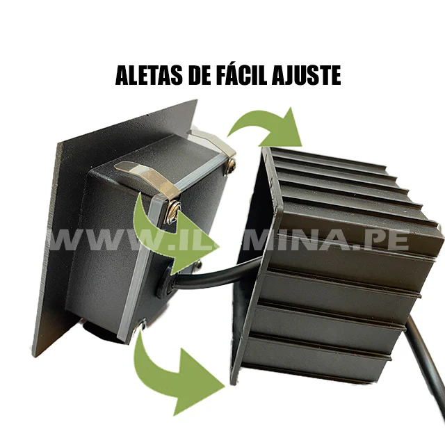 SPOT LUZ GUÍA DE PASO DE ESCALERA LED 2W SIMETRICA BLANCO LUZ CÁLIDA - Image 5