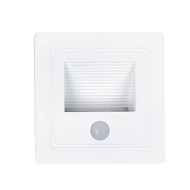SPOT LUZ GUÍA DE PASO DE ESCALERA LED 3W SIMETRICA BLANCO CON SENSOR DE MOVIMIENTO LUZ CÁLIDA - Image 10