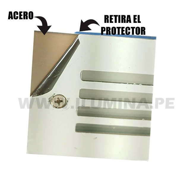 SPOT LUZ GUÍA DE PASO DE ESCALERA LED CON REJILLA MODELO PEQUEÑO LUZ CÁLIDA - Image 6